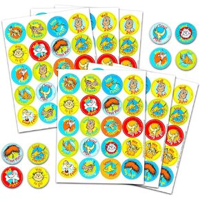 مجموعة ملصقات Dr. Seuss Reward مجموعة لوازم Dr Seuss المدرسية - أكثر من 350+ ملصقات Dr Seuss ديكورات Dr Seuss لبطاقات مكافآت Dr Seuss in Kuwait