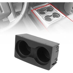 Nakuuly Front Center Console Cup Holder Black Compatible with Ford F250 F350 F450 Super Duty 2011-2016 Replaces # BC3Z7813562AA BC3Z-7813562-AA