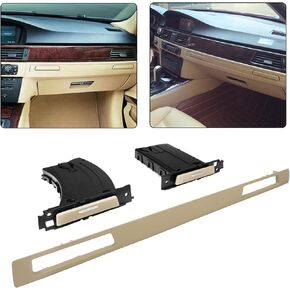 FEXON Cup Holder Divers & Passenger Side Retractable (3Pcs) Compatible with 2006-2013 BMW E90 E91 E92 E93 51459173469 51459173463 51457138797 Beige