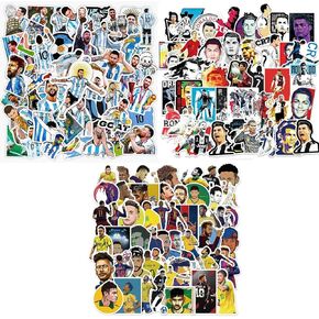 150 قطعة من ملصقات لاعب كرة القدم المقاومة للماء من الفينيل لكرة القدم للأولاد والأطفال والبنات زجاجات المياه والكمبيوتر المحمول والكمبيوتر والجدار وسجل القصاصات in Kuwait