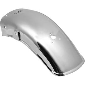 Duobeisi Metal Motorcycle Rear Fender Mudguard Guard Wheel Cover for Harley Honda Suzuki Kawasaki Yamaha (Chrome)