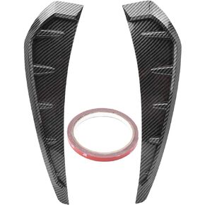 Qiilu Car Fender Side Vents, 2Pcs Fender Vent Air Wing Cover Trim, Fender Stickers Decorative Air Flow Intake Hole Grille Spoiler Auto Exterior Accessories