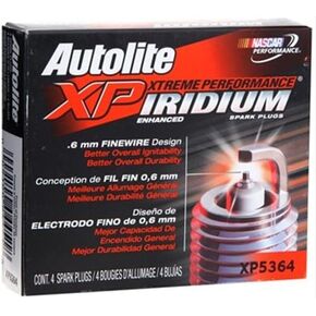 Autolite Iridium XP Automotive Replacement Spark Plugs, XP5364 (4 Pack)
