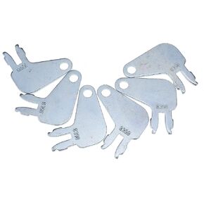 Solarhome 6PCS Heavy Equipment Master Disconnect Key 8398 8H-5306 8H5306 7N-0718 7N0718 for Caterpillar Wheel Skidder 508 515 518C 525 525B 525C 525D 528B 530B 535B 535C 535D 545 545C 545D 555D