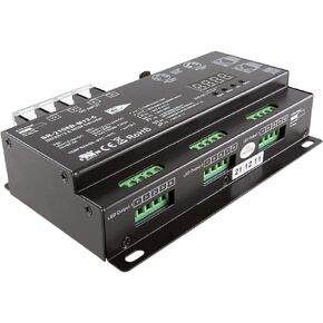 SIRS-E 12 Channel CV DMX RDM Digital PWM Decoder 8/16 bits for RGB & RGBW LED Lighting 12-24V DC UL Recognized Controller 12x5A Dimmer SR-2108B-M12-5