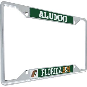 Florida A&M University FAMU Rattlers Metal License Plate Frame for Front or Back of Car Officially Licensed (Alumni)