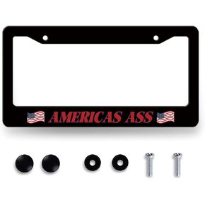 Purple Checkerboard License Plate Frame Colorful Checkered Mosaic Elements License Plate Personalise Stainless Steel Rust-Proof Auto Parts Funny License Plate Cover Decoration Screws 12.3" x 6.3"