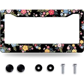Autism Awareness License Plate Frame Colorful Handprint License Plate Frames Stainless Steel Accessories Cars Decor with 2 Holes and Screws Fits Standard US CA Vehicles Size 12.2 x 6 Inches
