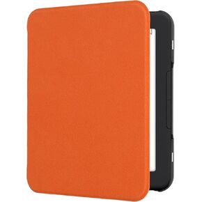 kwmobile Case Compatible with Barnes & Noble Nook Glowlight 4 / 4e Cover - Microfiber E Reader Magnetic Flip Cover - Blue