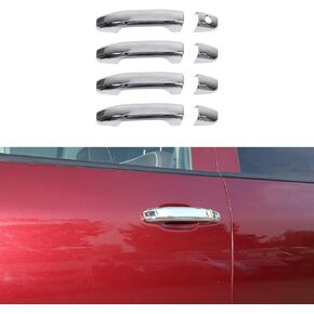 for Chevy Silverado Door Handle Cover Trim Chrome for Chevrolet Silverado GMC Sierra 2014-2024 Chrome Exterior Accessories 4pcs