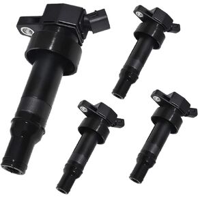 Ignition Coils - 4 Pack UF652 Compatible with Hyundai & Kia 1.6L 2012-2019 - for Accent, Veloster, Rio & Soul - Replace 273012B100 GN10634