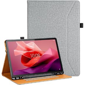حافظة لينوفو تاب P12 مع حامل قلم للأطفال، حافظة فوليو مقاومة للصدمات لجهاز لينوفو تاب P12، غطاء مقاس 12.7 بوصة، أسود in Kuwait
