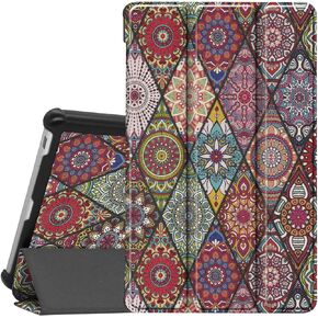 Lenovo Tab M8 TB-8505F Case, Smart Case Trifold Stand Slim Lightweight Case Cover for Lenovo Tab M8 TB-8505F / TB-8505X Tablet Mandala