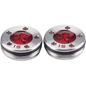 Golf Custom Putter Screws Weights Red Lucky Four-Leaf 2PCS(5g 10g 15g 20g 25g 30g 35g 40g 45g) Compatible with Titleist Scotty Cameron Golf Club Heads Putters Newport