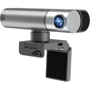 Webcam, 2K Web cam with Intelligent Sensor, AI Auto Tracking, Gesture Control, 2X Zoom, Noise-Canceling Microphones, No App, Computer Camera for YouTube Gaming Conference Teaching Streaming in Kuwait