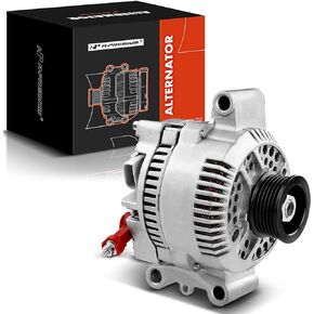 A-Premium Alternator Compatible with Ford Escort 1998-2003 L4 2.0L, 95Amp 12V 6-Groove Pulley Clockwise, Replace# 400-14096, F7PU-10300-JA, F7PU-10346-JA