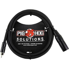 Pig Hog PX-XMR06 XLR to RCA Adaptor Cable, 6 Feet