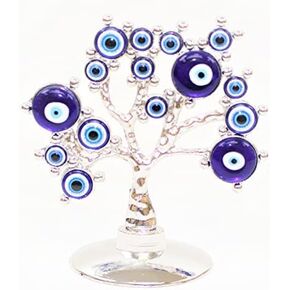 Turkish Blue Evil Eyes Money Fortune Tree Protection Good Luck Gift Home Decor Bring Wealth Luck to Anyone Any Purpose White Flower 2