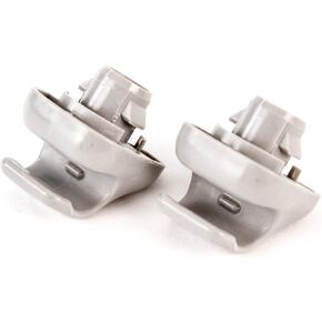 Red Hound Auto 2 Gray Sunvisor Clip Hooks Compatible with Honda (98-07 Accord 96-04 Civic 07-11 CR-V 99-10 Odyssey 06-11 Ridgeline)