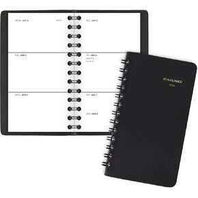 AT-A-GLANCE 2023 Weekly Pocket Calendar, Planner, 2-1/2" x 4-1/2", Pocket Size, Unruled, Black (7003505)