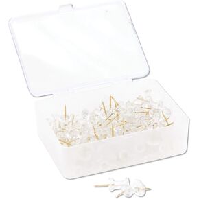 U Brands Sphere Push Pins, Black, White and Gold, 200-Count (3084U06-24)