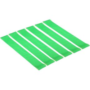 PATIKIL 0.35mm Thick Chair Bands for Classroom, 15 Pack Rubber Flexible Stretchable Bouncy Fidget Foot Bands Strips for Chair Seats Desk, Green