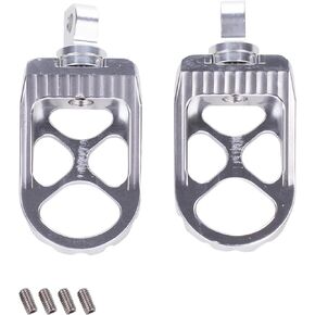 CNC Wide Foot Pegs Bobber Style footpegs 360° Roating MX Chopper fit for harley Dyna Sportster Fatboy Iron