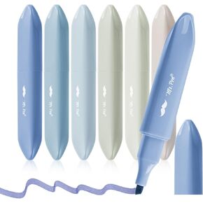 Mr. Pen- Aesthetic Highlighters, 6 Pack, Chisel Tip, Highlighters Assorted Colors, Bible Highlighters and Pens No Bleed, Cute Highlighters, No Bleed Highlighters for Bible Pages No Bleed