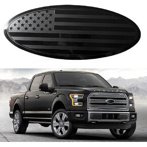 for Ford Emblem, 5 Inch Rear Tailgate Overlay American Flag Emblem Fits 2020-2023 Bronco Sport (Gloss Black)
