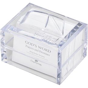DaySpring - God's Word Promise Box: Prayers and Promises (King James Version) - Large Print Cards with Scriptures and Prayers (T9656) 3 3/4" x 2 1/2" x 2 3/4"