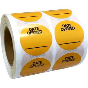 Date Opened Stickers 1.25 Inch Medication Instruction Labels 1000 Pcs Per Pack
