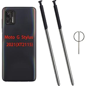2 Pcs for Moto G Stylus 2021 Pen Replacement LCD Touch Pen Part for Motorola Moto G Stylus XT2115 All Verison Touch Pen with 1 Pcs Eject Pin(Aurora Black)