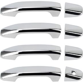 Chrome 4 Door Handle Cover for Chevy Silverado 2020-2022 1500+2500+3500+HD Truck