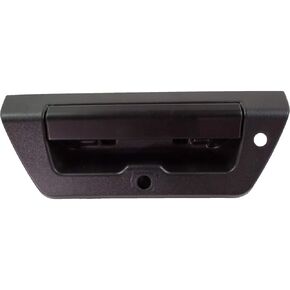 Tailgate Handle For Ford F-150 2015 2016 2017 | Power Locking | w/Camera Hole & LED Light Hole | Textured Black Bezel w/Smooth Black Lever | Plastic | FL3Z9943400AA