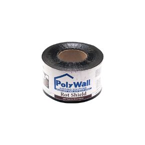 Poly Wall - Rot Shield Joist Tape for Decking, 4" x 100'. Made in The USA. Self Adhering, Self Sealing Deck Joist Tape for Wood Decks