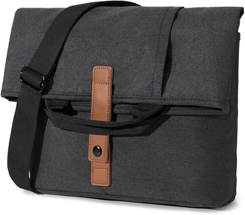 حقيبة ماسنجر للرجال حقيبة يد قماشية كلاسيكية، حقيبة عمل كروس مقاومة للماء، حقيبة كتف عصرية للكمبيوتر المحمول in Kuwait