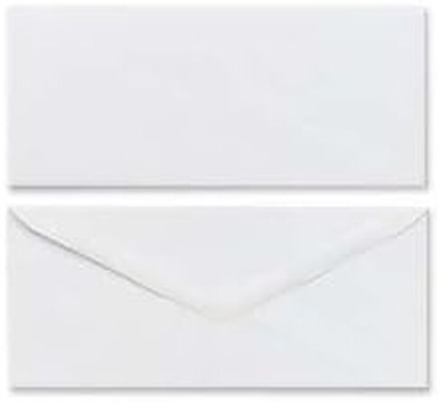 Mead MEA75100 Plain Envelopes, Gummed, No 6.75, 100-BX, White in Saudi Arabia