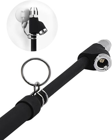 مقياس ضغط الإطارات للخدمة الشاقة، مقياس إطار تشاك هوائي مزدوج الرأس، أنبوب ممتد لقياس ضغط الإطارات للسيارات شبه الشاحنات 10-150 رطل لكل بوصة مربعة / 100-1000 كيلو باسكال in Kuwait