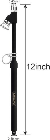 مقياس ضغط الإطارات للخدمة الشاقة، مقياس إطار تشاك هوائي مزدوج الرأس، أنبوب ممتد لقياس ضغط الإطارات للسيارات شبه الشاحنات 10-150 رطل لكل بوصة مربعة / 100-1000 كيلو باسكال in Kuwait