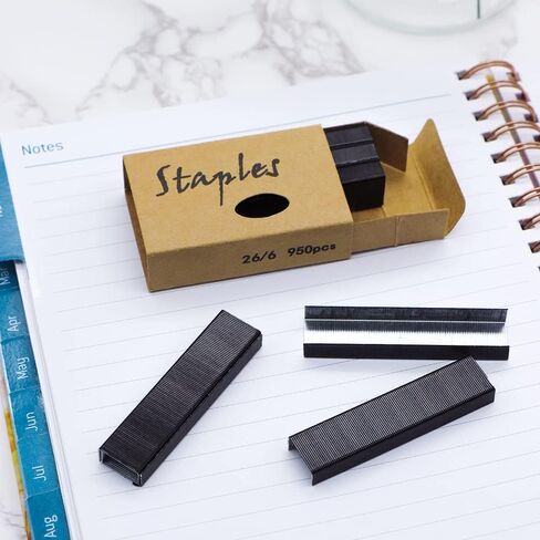 6 عبوات من الدبابيس القياسية 26/6 عبوات دباسة خالية من المربى 1/4 بوصة للوازم المكتبية المنزلية، 1000 قطعة دبابيس لكل عبوة، 6000 قطعة إجمالاً in Kuwait