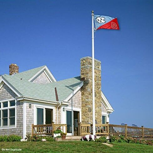 College Flags & Banners Co. UNC vs. North Carolina State House Divided 3x5 Flag in Saudi Arabia
