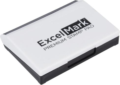 وسادات حبر ExcelMark للطوابع المطاطية متوسطة الحجم 2-5/8 بوصة × 4-1/4 بوصة (أسود) in Saudi Arabia