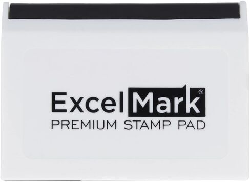 وسادات حبر ExcelMark للطوابع المطاطية متوسطة الحجم 2-5/8 بوصة × 4-1/4 بوصة (أسود) in Saudi Arabia
