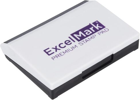 وسادات حبر ExcelMark للطوابع المطاطية متوسطة الحجم 2-5/8 بوصة × 4-1/4 بوصة (أسود) in Saudi Arabia