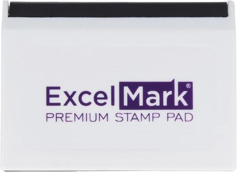 وسادات حبر ExcelMark للطوابع المطاطية متوسطة الحجم 2-5/8 بوصة × 4-1/4 بوصة (أسود) in Saudi Arabia
