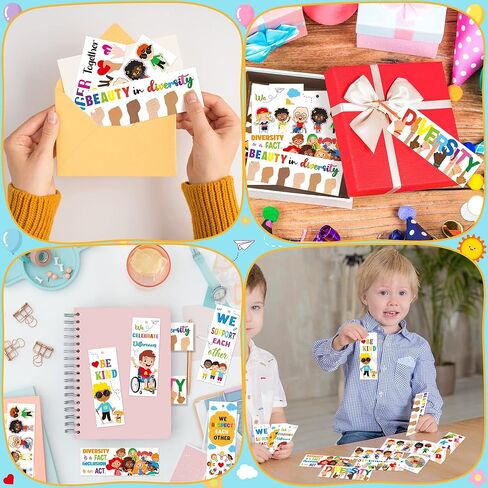 120 قطعة من الإشارات المرجعية للعودة إلى المدرسة للأطفال، مجموعة إشارات مرجعية للتنوع السائب، إشارات مرجعية تحفيزية مزدوجة الجوانب للمعلمين والطلاب في اليوم الأول من المدرسة، هدايا مكافأة عيد الميلاد في الفصل الدراسي in Kuwait