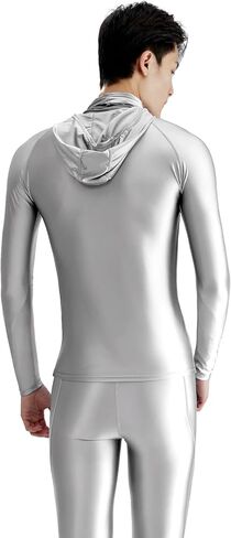 Hyperion Series Multifunctional hat high Neck Sunscreen Long Sleeve Running T-Shirt Shiny and Breathable in Kuwait
