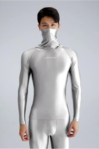 Hyperion Series Multifunctional hat high Neck Sunscreen Long Sleeve Running T-Shirt Shiny and Breathable in Kuwait
