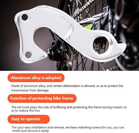 VGEBY الخلفية والعتاد الميكانيكية Derailleur شماعات سبائك الألومنيوم Derailleur شماعات الذيل هوك التسرب محول للدراجة الجبلية (#288) Derailleur شماعات الخلفية Derailleur شماعات Derailleur شماعات in Saudi Arabia