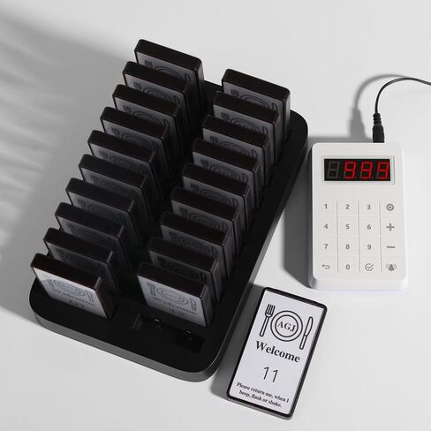 نظام بيجر للمطاعم 20 صفيرًا، نظام بيجر لاسلكي للعملاء لمطعم الطعام، شاحنة الطعام، الكنيسة، الحضانة، العيادة، المقهى in Kuwait